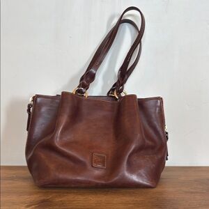Dooney & Bourke Brown Leather Shoulder Bag